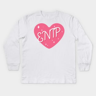 ENTP personality typography Kids Long Sleeve T-Shirt